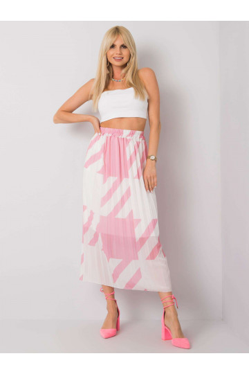 Rožinis plisuotas Maxi...