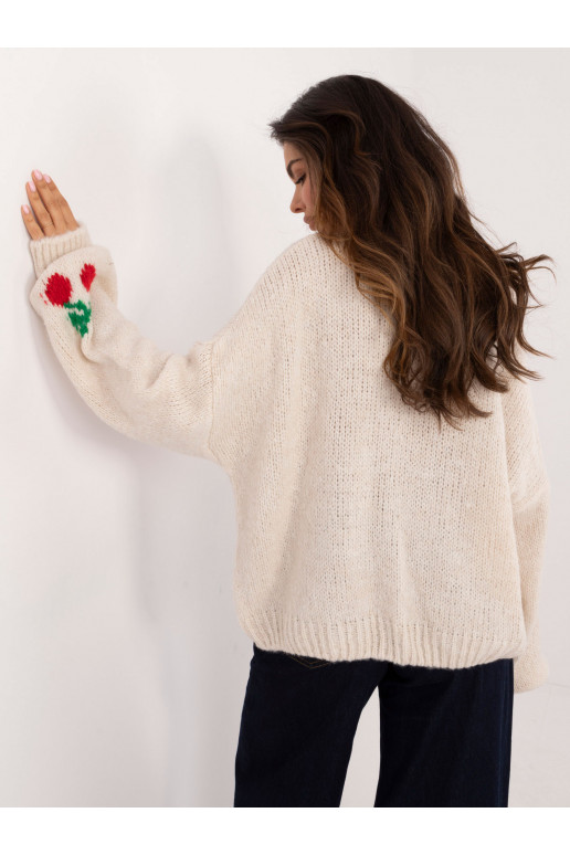 Megztinis šviesiai smėlio spalvos