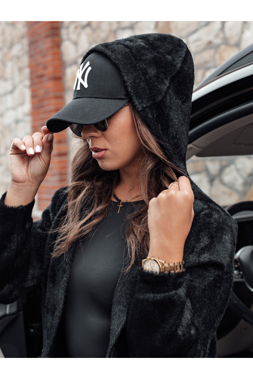 Moteriškas ilgas paltas su gobtuvu...