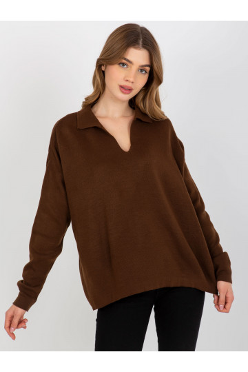 Tamsiai rudas oversize...