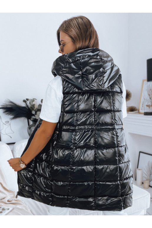 Moteriška dygsniuota liemenė LUCI juoda