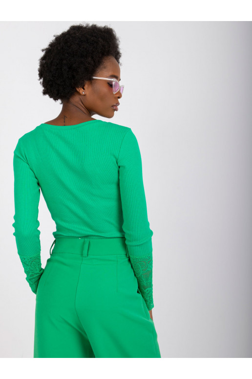 Žalia palaidinė su nėriniais Beatrice...