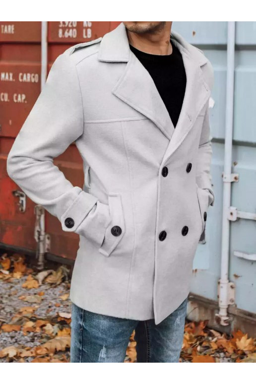 Vyriškas dvieilis paltas šviesiai...