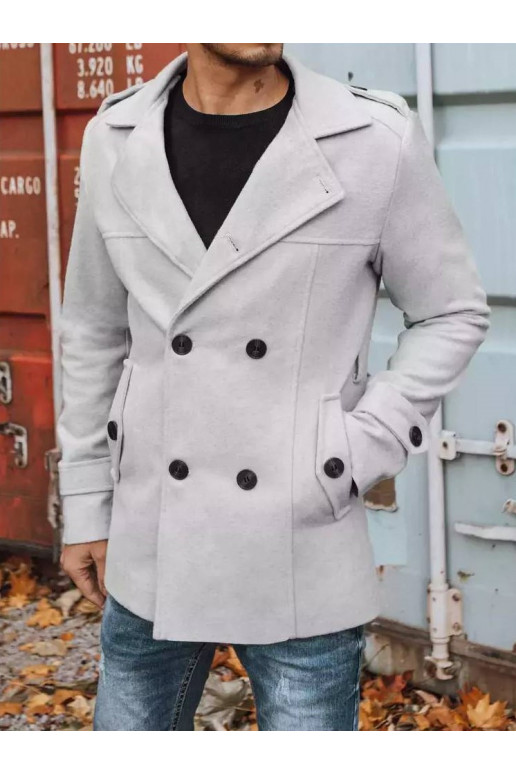 Vyriškas dvieilis paltas šviesiai...