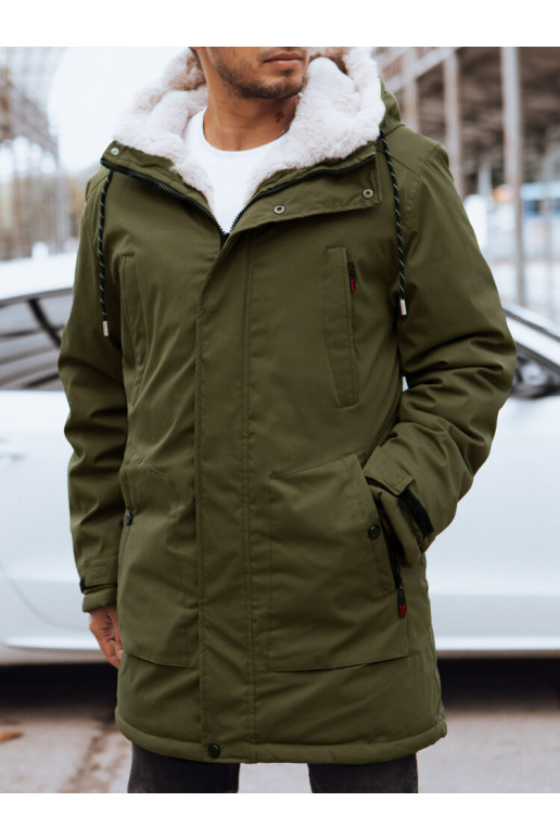 Vyriška žalia žieminė striukė