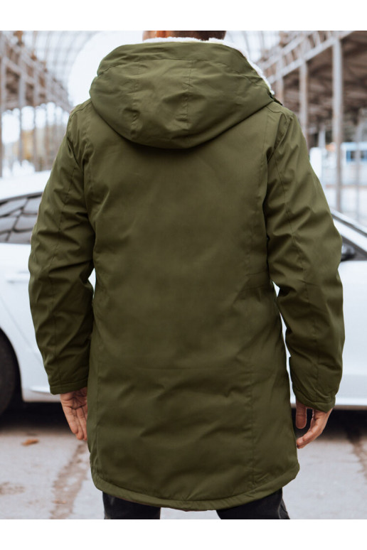 Vyriška žalia žieminė striukė