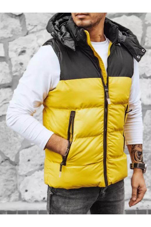 Vyriška geltona dygsniuota liemenė