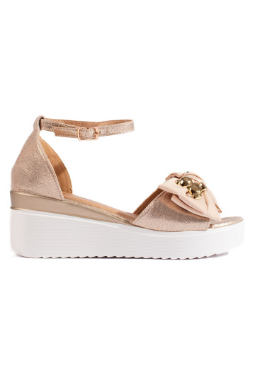 Aukso spalvos sandalai su... 2