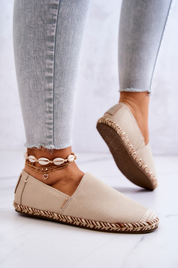 espadrilės Įsispiriamo modelio Big Star JJ274899 smėlio spalvos