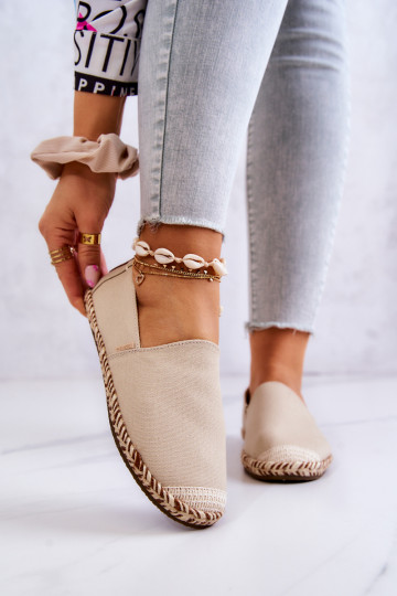 espadrilės Įsispiriamo modelio Big Star JJ274899 smėlio spalvos 2
