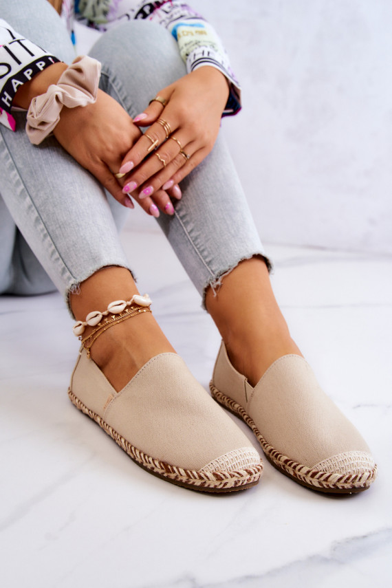 espadrilės Įsispiriamo modelio Big Star JJ274899 smėlio spalvos