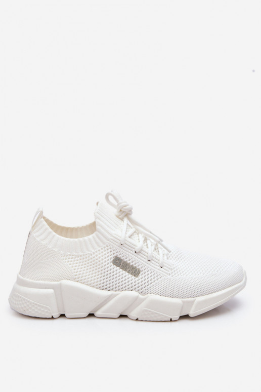 Moteriškos Lengva Sneakers modelio batai Memory Foam System Big Star JJ274268 baltos spalvos