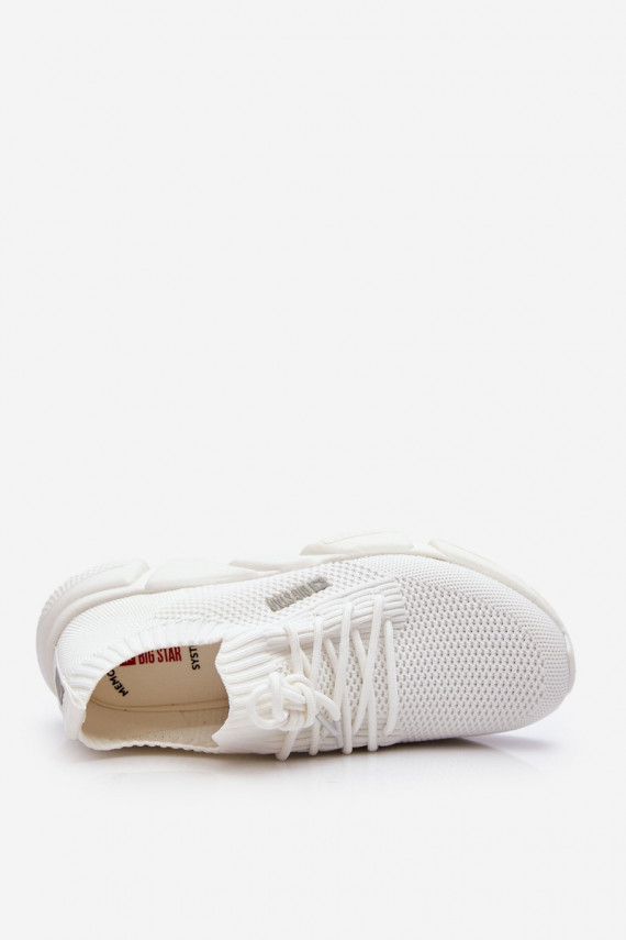 Moteriškos Lengva Sneakers modelio batai Memory Foam System Big Star JJ274268 baltos spalvos