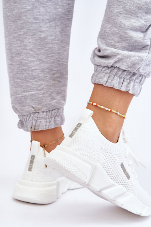 Moteriškos Lengva Sneakers modelio batai Memory Foam System Big Star JJ274268 baltos spalvos
