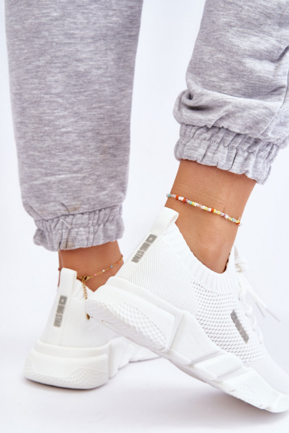 Moteriškos Lengva Sneakers modelio batai Memory Foam System Big Star JJ274268 baltos spalvos