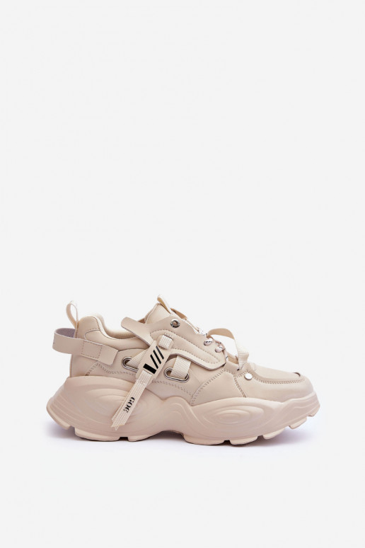 sportiniai bateliai Sneakers modelio batai GOE MM2N4015 smėlio spalvos