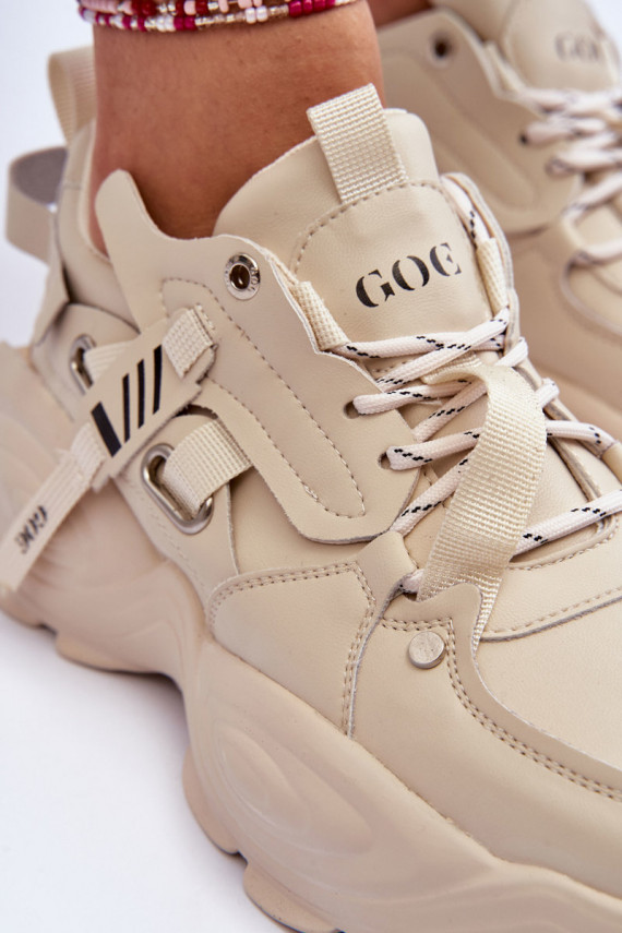 sportiniai bateliai Sneakers modelio batai GOE MM2N4015 smėlio spalvos
