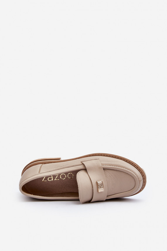 Zazoo 20165 Oda moteriški mokasinai smėlio spalvos