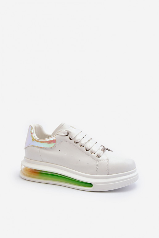 Sneakers modelio batai Moteriškos Oda GOE NN2N4029 baltos spalvos