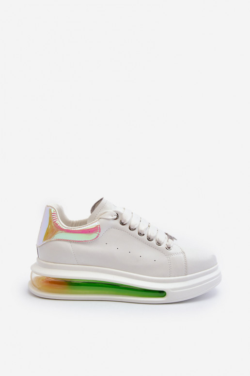 Sneakers modelio batai Moteriškos Oda GOE NN2N4029 baltos spalvos