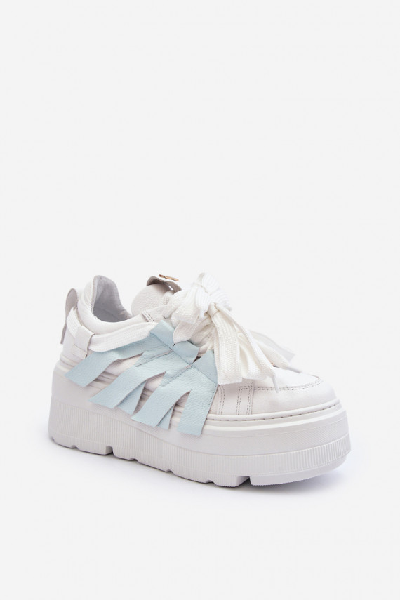 Zazoo 2F-7033 Sneakers modelio batai su platforma mėlynos spalvos