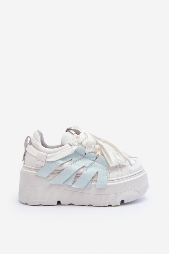 Zazoo 2F-7033 Sneakers modelio batai su platforma mėlynos spalvos