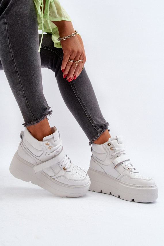 Zazoo 3450 Oda Sneakers modelio batai Moteriškos baltos spalvos