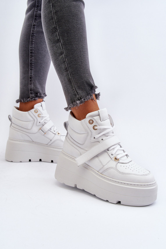 Zazoo 3450 Oda Sneakers modelio batai Moteriškos baltos spalvos