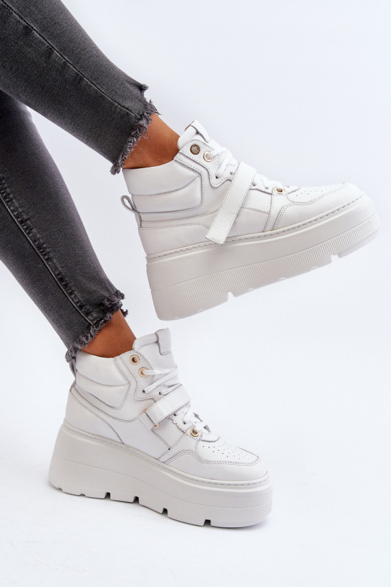 Zazoo 3450 Oda Sneakers modelio batai Moteriškos baltos spalvos