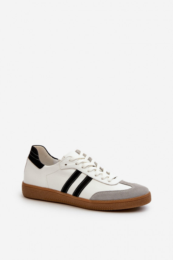 Zazoo N1068 Oda Žemas Sneakers modelio batai Moteriškos baltos spalvos
