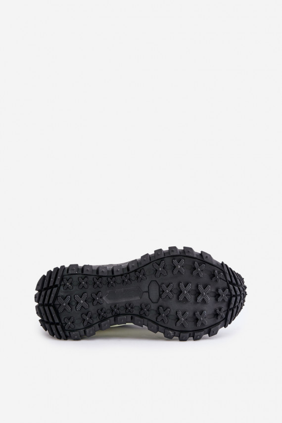 Oda Sneakers modelio batai Moteriškos su platforma Big Star OO274A220 HI-POLY SYSTEM Baltos-juodos spalvos
