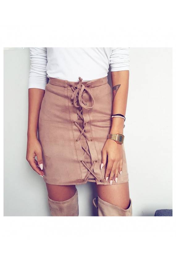 Sijonas "Latte Lace Up"