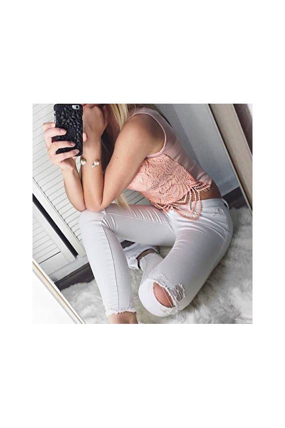 Apyrankė "Minimalist White Marble Cuff Bracelet"