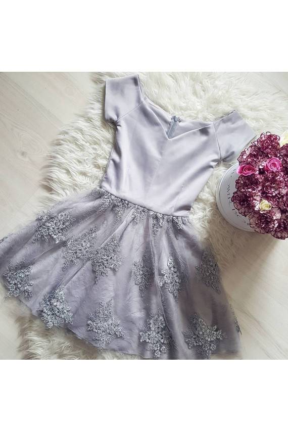 Puošni pilka suknelė "Blair" LIMITED