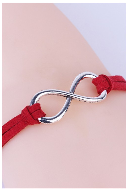 Raudona apyrankė "Infinity Silver" Raudona apyrankė "Infinity Silver"