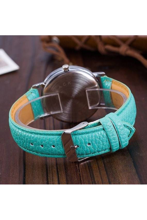 Žalsvai melsvas laikrodis "The Lucky Elephant"