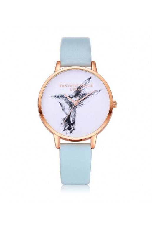 Laikrodis "Colibri" su šviesiai mėlyna apyranke