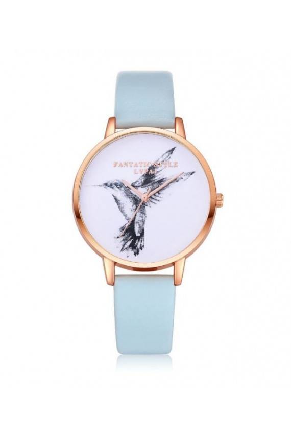 Laikrodis "Colibri" su šviesiai mėlyna apyranke