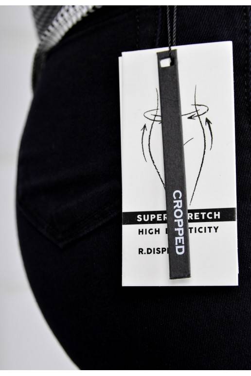 Juodos tamprios kelnės aukštu liemeniu