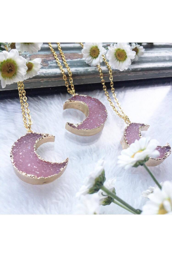 Kaklo papuošalas "Magic Pink Moon"