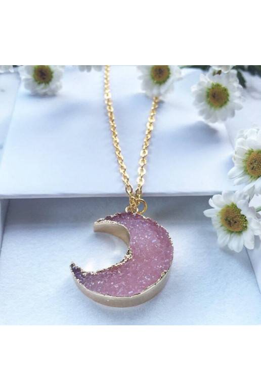 Kaklo papuošalas "Magic Pink Moon" Kaklo papuošalas "Magic Pink Moon"