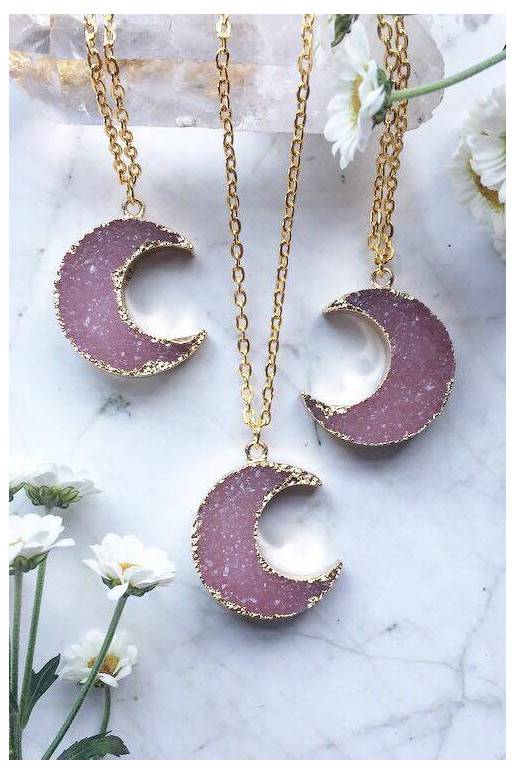 Kaklo papuošalas "Magic Pink Moon"