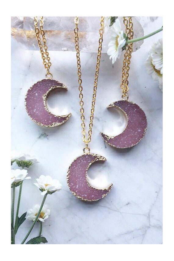 Kaklo papuošalas "Magic Pink Moon"