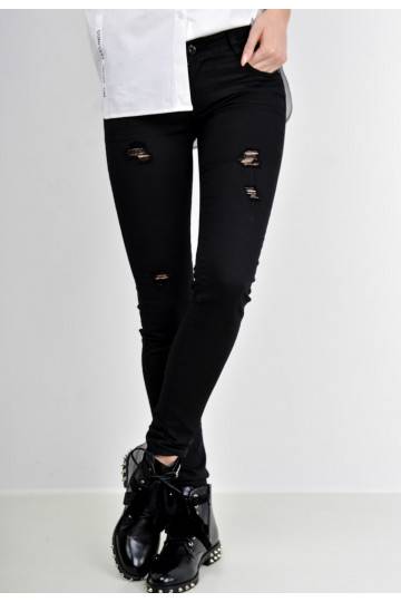 Juodos Skinny modelio kelnės Zoio 2