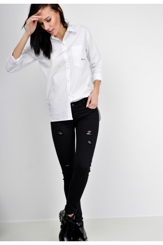 Juodos Skinny modelio kelnės Zoio