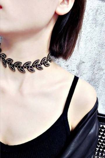 Kaklo papuošalas "Leaf Choker"
