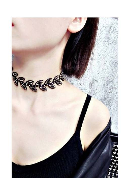 Kaklo papuošalas "Leaf Choker"