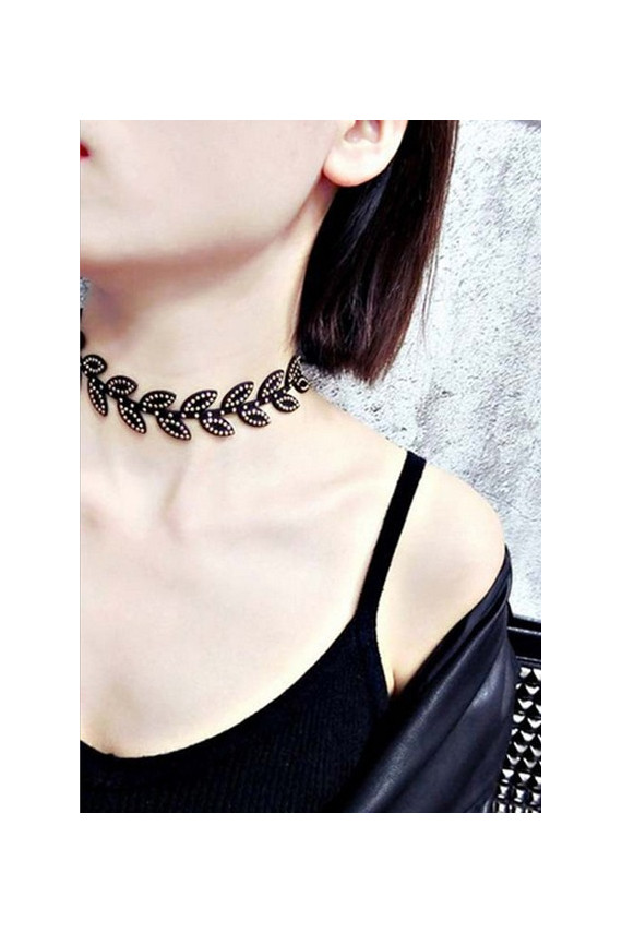 Kaklo papuošalas "Leaf Choker"