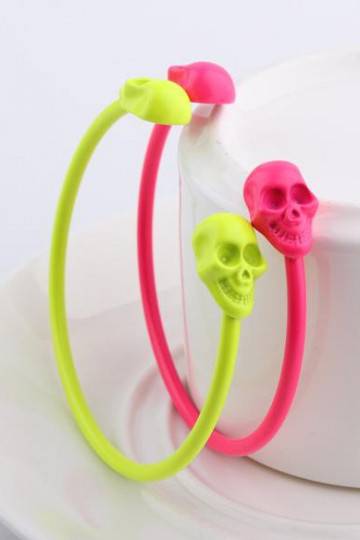 Spalvotos apyrankės "Skulls" 2