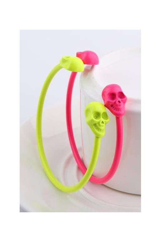 Spalvotos apyrankės "Skulls"